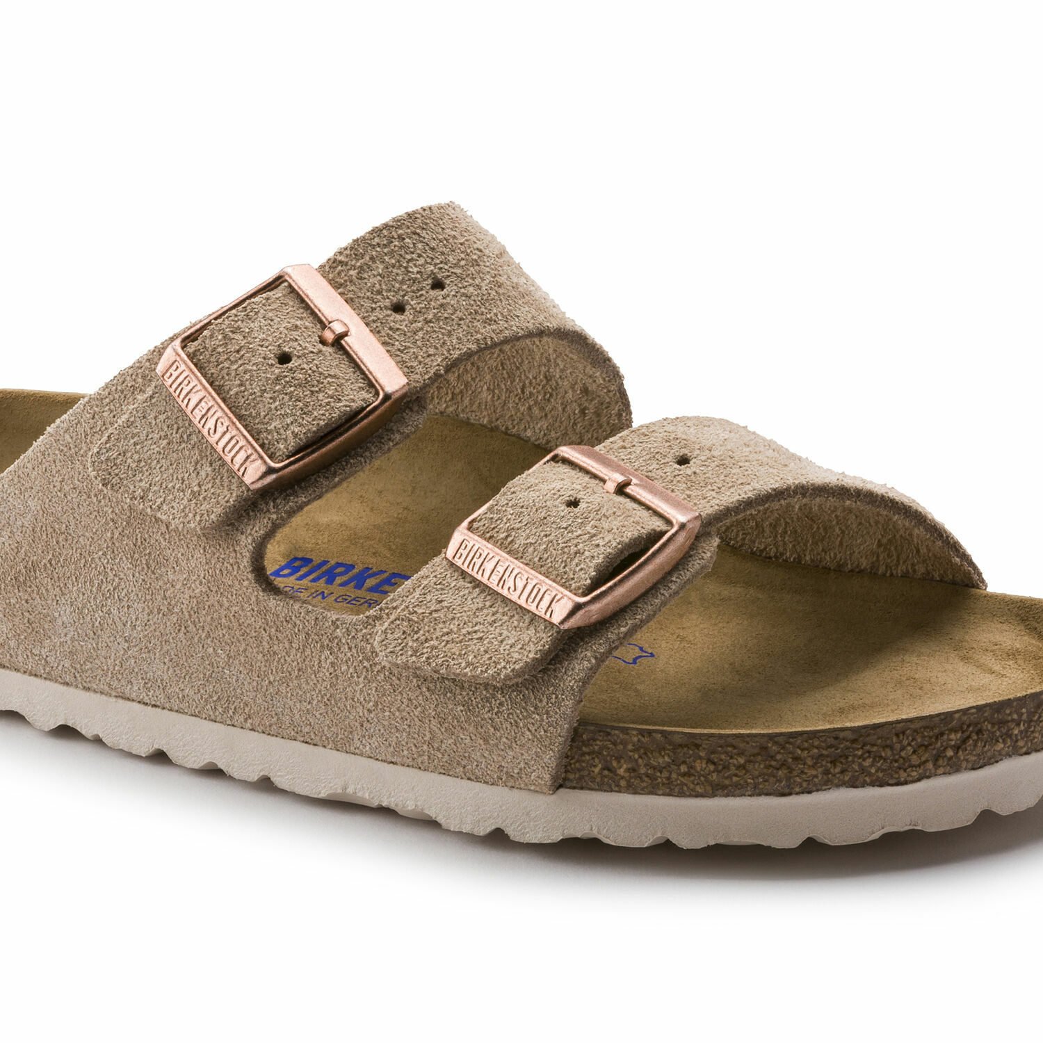 BIRKENSTOCK WOMEN ARIZONA NARROW WIDTH SANDAL NUDE SUEDE LEATHER SFB  1014207 | eBay