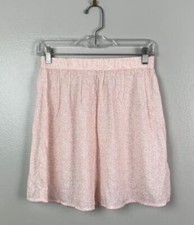ABOUND Mini MOO A Line Skirt SMALL Blush Pink Elastic Waist Womens NWT