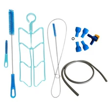 Hydration Water Reservoir Bladder Cleaning Kit Set Extra Tube Brush Bite Valve