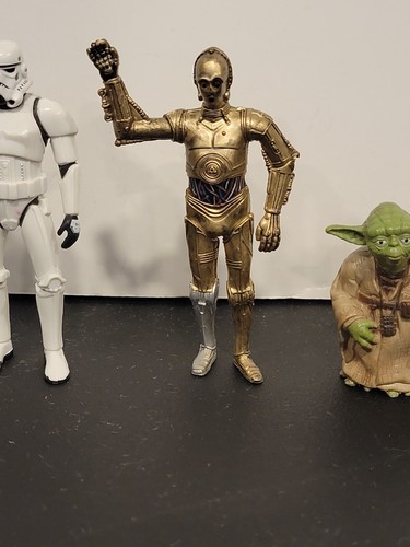Star Wars PVC Lot of 4 Boba Fett, Stormtrooper, Wicket (2007), C3PO, Yoda (2004) - Picture 4 of 9