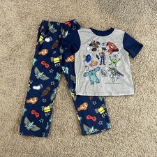 Boys Disney Pixar 2 Piece Shirt Pants Pajama Set Size 6 Preowned Toy Story GOOD
