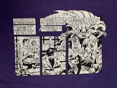 Batman Comic T-Shirt Bruce Wayne / TM & DC Comics Marvel Vintage Collector Lila M