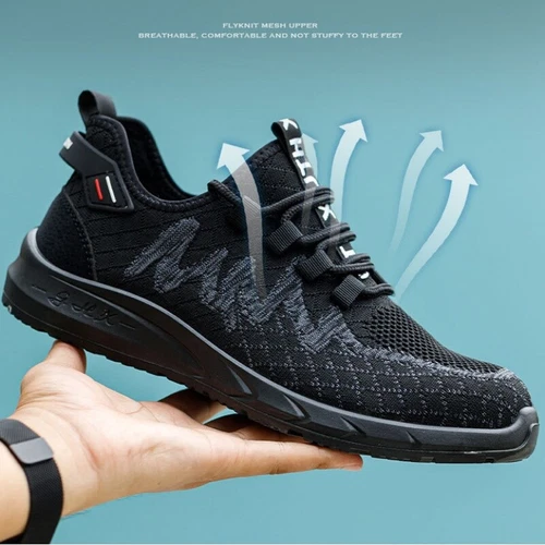Scarpe Antinfortunistiche Uomo Traspiranti Leggere Con Tappo Acciaio Scarpe da Lavoro-Sneaker - Foto 10 di 18