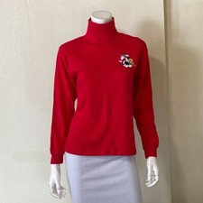 NEW Warner Bros Looney Tunes Turtleneck Sweater Kids XL Vintage Red NWT