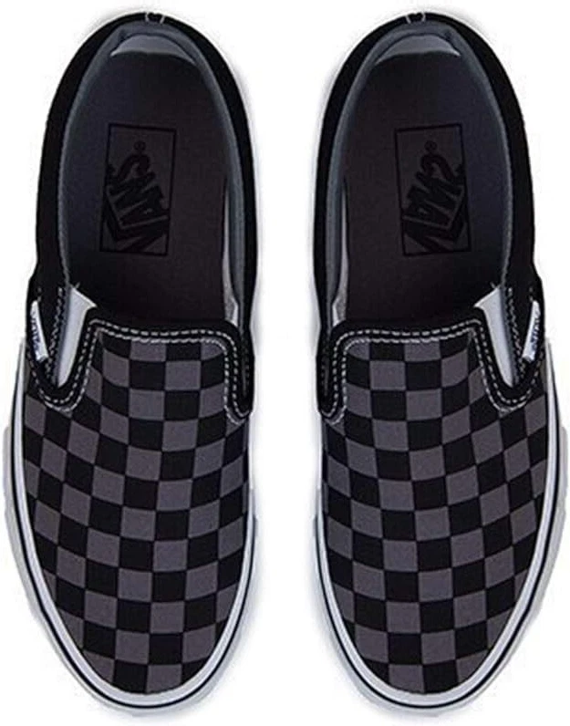 Vans Classic Slip On Sneakers Scarpe da Skateboard BLK Pewter Chkrbrd TAGLIA 7