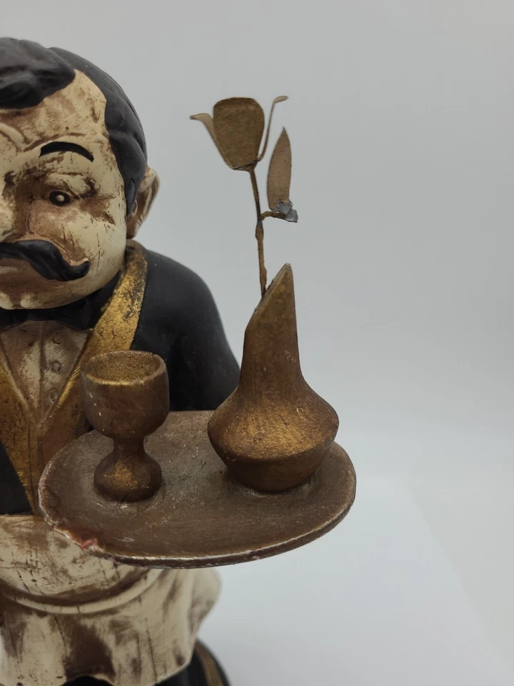 Estatuilla de cocina de mayordomo camarero para servir vino Sterling Industries de colección 9" Foto 2 de 4