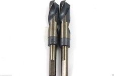 2 Pack 5/8" Black & Gold 1/2" Shank Silver & Deming Drill 135° Split Point