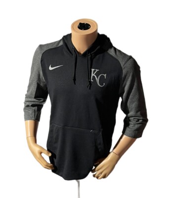 Nike Mens MLB Kansas City Royals 3/4 sleeve pullover hoodie size small NKM2 $80