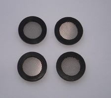 4 x WASHING MACHINE HOSE FILTER MESH GAUZE RUBBER WASHER SEALS, 3/4"BSP, 1" DIA