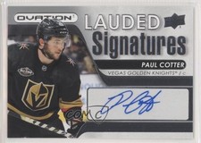 2021-22 Upper Deck Ovation Lauded Signatures Paul Cotter #LS-PC Auto 18qm