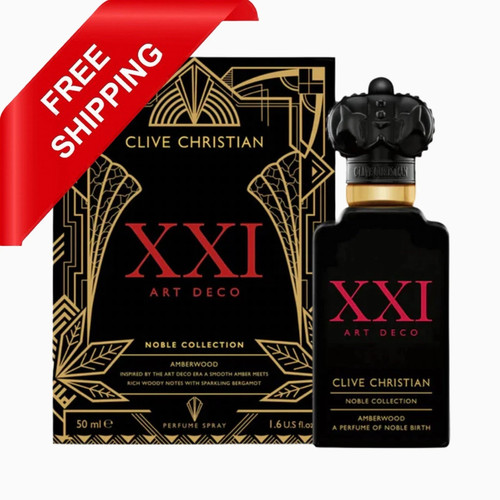 Clive Christian Amberwood Noble XXI Art Deco Parfum Spray 1.6oz 50ml NEW