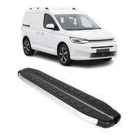 Trittbretter Seitenschweller FüR VW Caddy Maxi 2020-2026 L2 Silber Schwarz 2Tlg