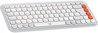 Logitech POP Icon Keys Tastatur OFF WHITE Bluetooth Keyboard Weiß QWERTZ Deutsch