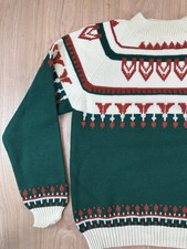 vintage 70's JCPENNY nordic FAIR ISLE fir label SWEATER large PREP gorp core