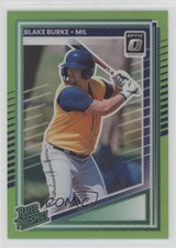 2025 Panini Donruss Optic Rated Prospects Lime Green Prizm /149 Blake Burke sc8