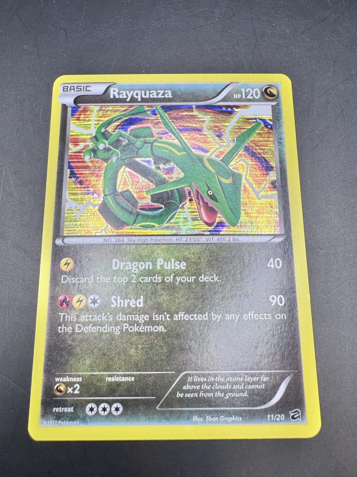 Pokémon TCG Rayquaza 11/20 Dragon Vault Holo - NEAR MINT NM