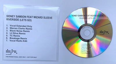 SIDNEY SAMSON feat WIZARD SLEEVE Riverside 7 track Promo CD Mixes DATA Rare