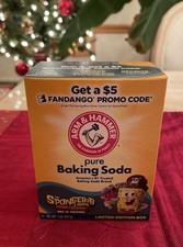 Limited Edition Arm & Hammer Pure Baking Soda Box 1 LB The SpongeBob Movie Promo