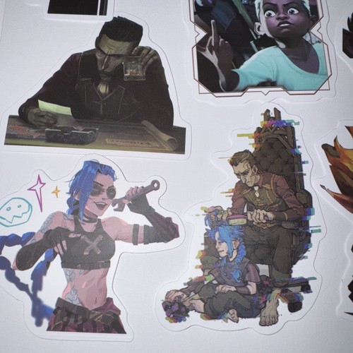 10 Adesivi Arcani Anime Spettacolo TV Vi Jinx Ekko - Foto 2 di 5