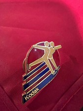 Vintage Eastman Kodak Lapel Pin 1983 Olympic Games Blue Yellow Red Enamel
