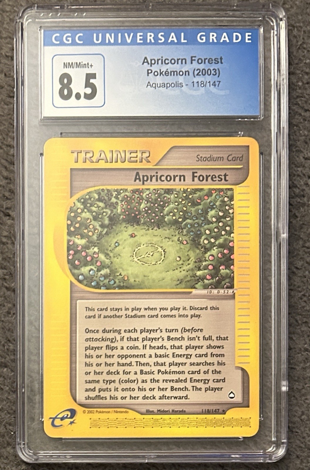 Apricorn Forest 118/147 Aquapolis Regular CGC 8.5