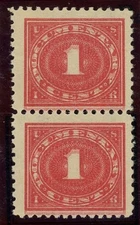Set of 1917 Documentary Reds with Double Impressions