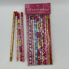 Valentines Day Lot Of 16 Pencils Hearts Love Pink Red Holiday 67716 NEW