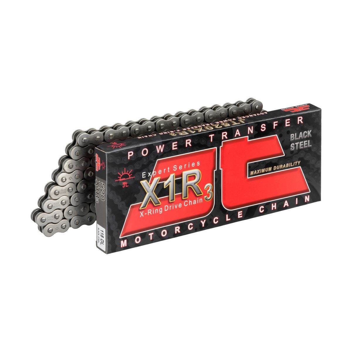 JT X1R3 X-Ring Chain Black 520-114 Suzuki GSX400 R,RC,R2 (GSX-R400) 1985