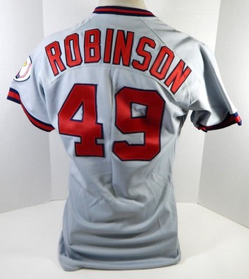 1990 California Angels Jeff Robinson #49 Spielgetragene Graue Trikot 44 DP22354