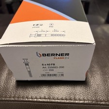 200 Cheville À Frapper Berner 6x40 