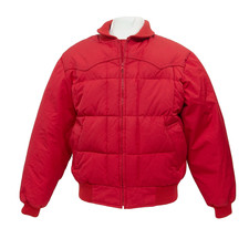 Vintage Miller Outerwear Goose Down Puffer Jacket Red Coat Men s Large LG