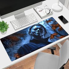40 90cm1pc Michael Myers Halloween Horror Gaming Mouse Pad - Anti-Slip Rubber Ba