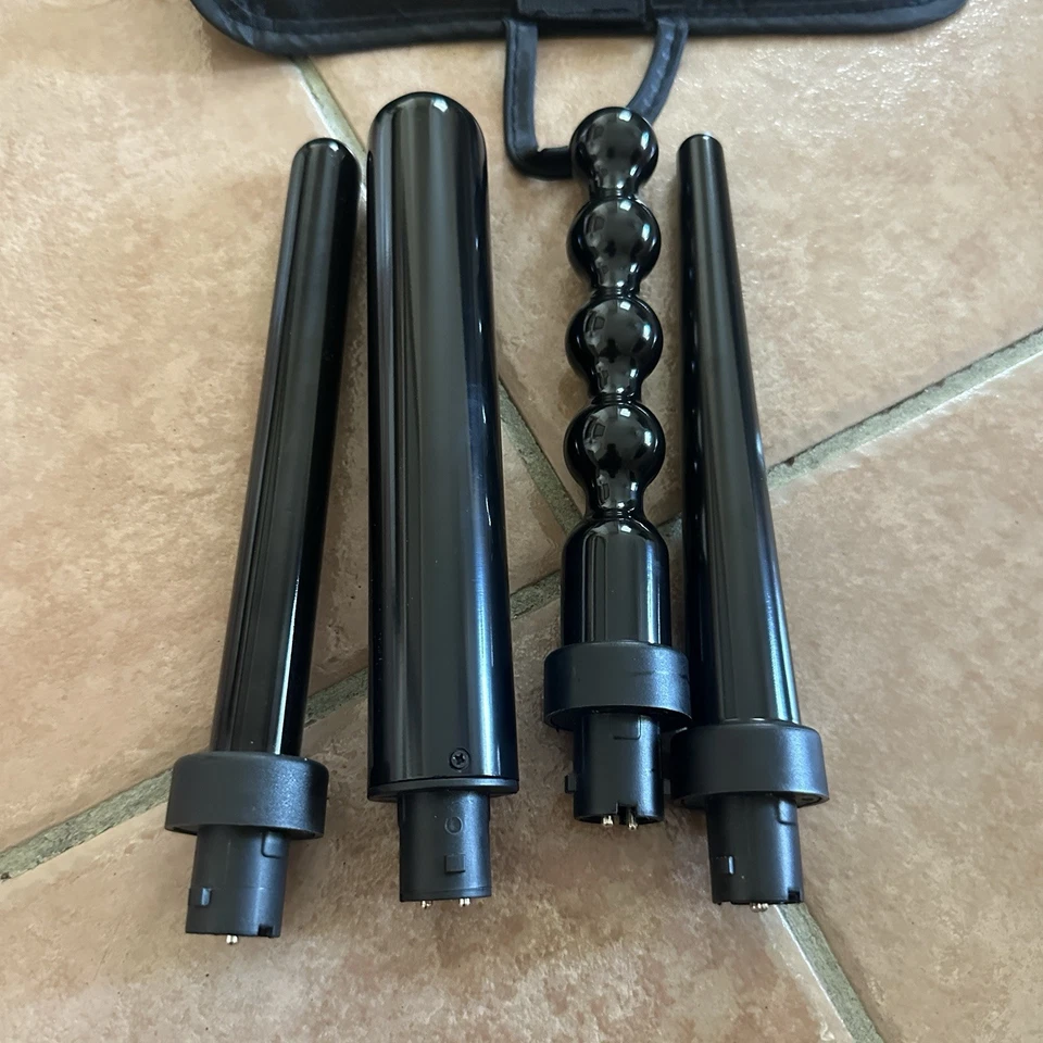 Lote de accesorios de rizador NU ME solo pulpo, etc. y estuche intercambiables Foto 2 de 3