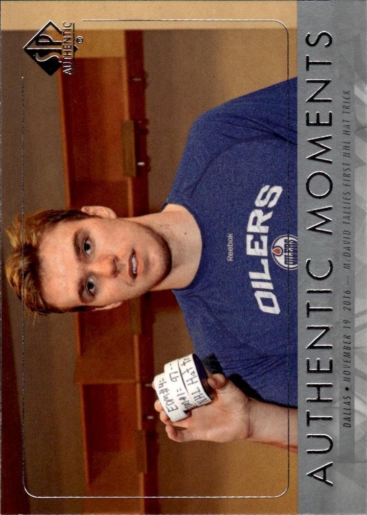 Connor McDavid #106 Hockey Cards 2016 SP Authentic trading card — raw and PSA graded price guide