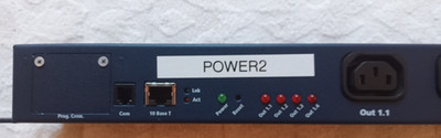 INFRATEC + PM 8-IP Fernschaltsteckdose 8 Port 1HE 8x C13 10A Remote power switch