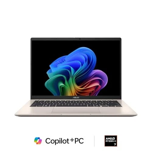 PORTATIL ASUS VIVOBOOK 14 14” WUXGA 60HZ AMD RYZEN AI 7 350 16 512GB SSD - DORADO Foto 2 de 4