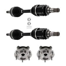 Front Left+Right CV Axle Shaft&Wheel Hub Bearing Kits For Toyota Tacoma GX470