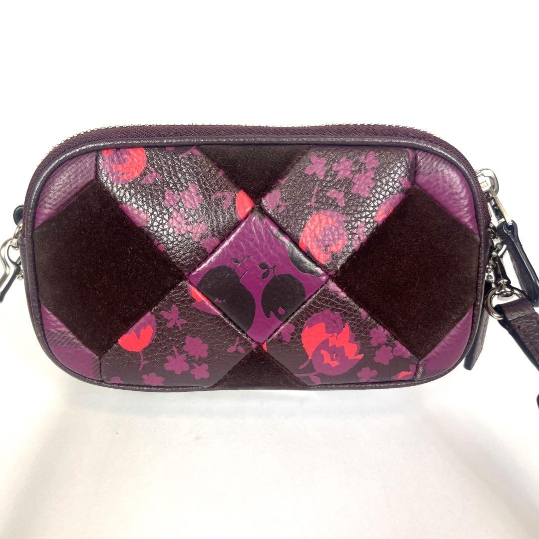 COACH Mini Shoulder Bag Patchwork 64734 Leather S… - image 3