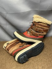 Burberry Toddler Windmere Shearling Snow Boots Multicolor Leather Kids Size 29