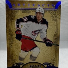 Upper Deck Artifacts Pierre-Luc Dubois Blue Jackets #38 Blue Sapphire 453/ 499