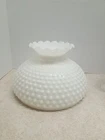 Vtg 10" Hobnail Milk Glass Shade Table-Floor Lamp Electric or Oil Lamp Shade