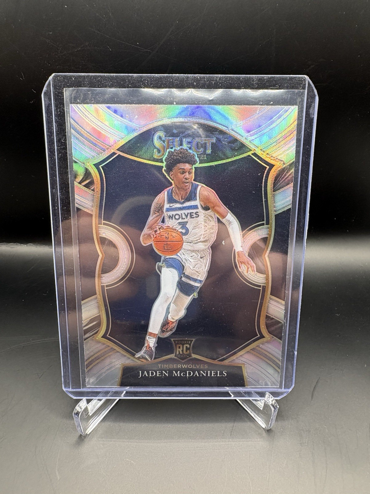 2020-21 Panini Select - Concourse Jaden McDaniels #88 Silver Prizm (RC)