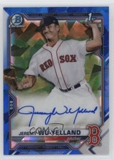 2021 Bowman Sapphire Edition Chrome Prospects Jeremy Wu-Yelland Auto 07i7