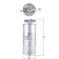 Kraftstofffilter Mahle KL 659 FüR Audi A6 C6 Avant Allroad