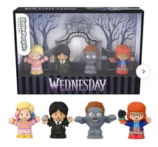 Little People Collector Wednesday Special Edition Set For Adults & Fans, 4 Fig.