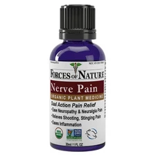 Forces of Nature Nerve Pain Relief 1oz Organic Topical Neuropathy Homeopathic