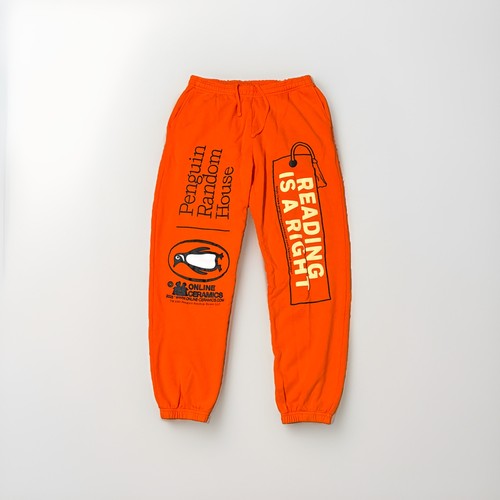 Online Ceramics x Penguin Random House Orange Sweatpants Size XXL