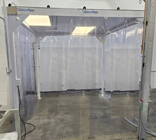 TERRA UNIVERSAL 6600-66-VL-0808 SOFTWALL MODULAR CLEANROOM. 8' W X 8' D X 8' H.