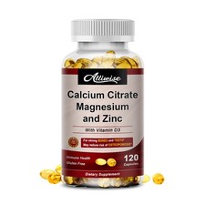 Calcium Magnesium Zinc with Vitamin D3 Strong For Bone Health Muscle Improvement