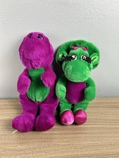Vintage 90's Barney And Friends Plush Baby Bop Lyons 7" Beanie Toy lot of 2
